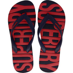 Superdry Ovin Vintage Ανδρικές Σαγιονάρες Κόκκινες Μαύρες MF310237A-ADQ