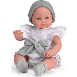 Magic Baby Alicia με Λευκό Φόρεμα & Σκούφο