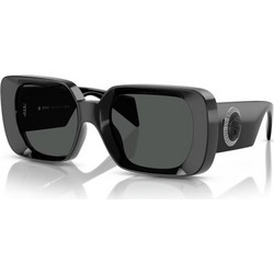 Versace VE4473U GB187 Γυναικεία Γυαλιά Ηλίου Τετράγωνα Κοκάλινα Μαύρα με Μαύρο Polarized Φακό