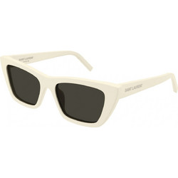 Saint Laurent SL276 056 Γυναικεία Γυαλιά Ηλίου Πεταλούδα Κοκάλινα Λευκά με Μαύρο Polarized Φακό