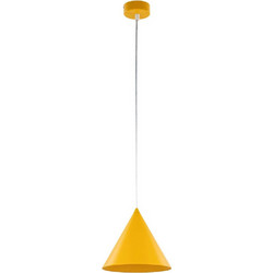 TK Lighting Cono Κρεμαστό Φωτιστικό Οροφής Μονόφωτο E27 Κίτρινο 10077