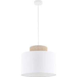 TK Lighting Duo 1856 Κρεμαστό Φωτιστικό Οροφής Μονόφωτο E27 Λευκό