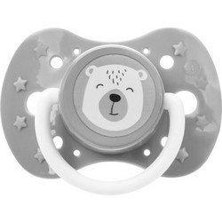 Akuku Πιπίλα Σιλικόνης 6-12m Bear Γκρι
