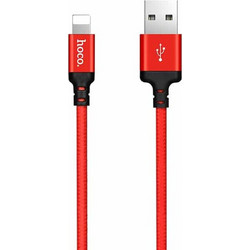 Hoco X14 Braided USB-A to Lightning Cable 2m Red X14