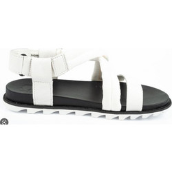 Sorel Roaming Decon Δερμάτινα Γυναικεία Σανδάλια Λευκά NL4095-125