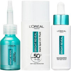 L'Oreal Paris Bright Reveal Niacinamide Dark Spot Serum 30ml + Peeling 25ml + Day Cream 50ml
