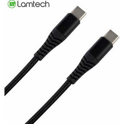 Lamtech HQ Unbreakable Braided USB-C to USB-C 2m Black LAM021868