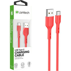 Lamtech LAM446810 USB-A to USB-C 1m Red 8718858446810