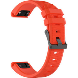 Techsuit QuickFit W058 Λουράκι Σιλικόνης Orange (Garmin Fenix 3 / 5X / 3HR / 5X Plus / 6X / 6X Pro / 7X)