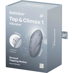 Satisfyer Tap & Climax 1 Lay-On Κλειτοριδικός Δονητής Γκρι