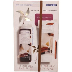 Korres Herbarium Of Vanilla Cinnamon Shower Gel 250ml + Body Milk 200ml