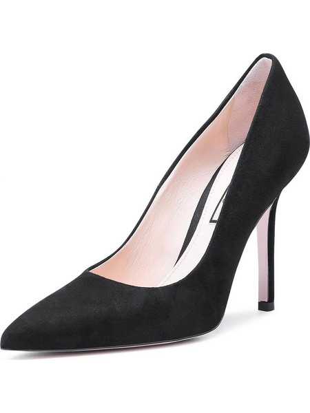Liu Jo Marylin Γόβες Suede με Τακούνι Στιλέτο Μαύρες SXX123-P0021-22222