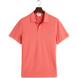 Gant Ανδρική Μπλούζα Polo Κοντομάνικη Κοραλί 3G2210-628