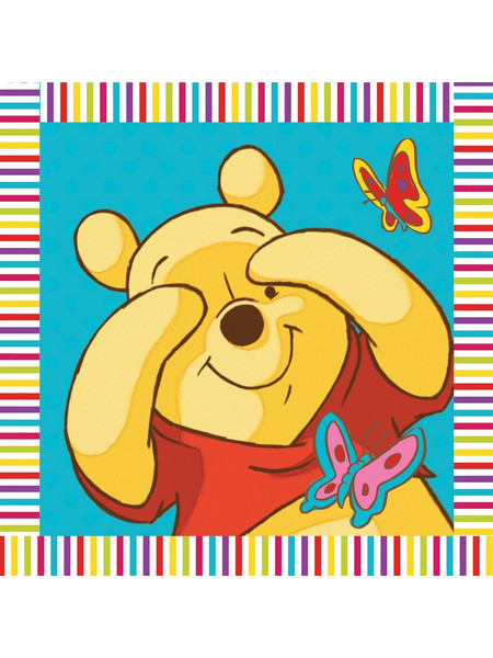 Dimcol Disney Winnie 01 Παιδική Πετσέτα Προσώπου / Χεριών 30x30cm Τιρκουάζ