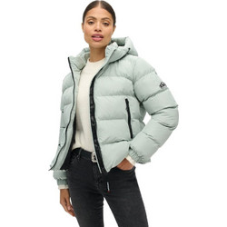 Superdry Γυναικείο Μπουφάν Χειμωνιάτικο Puffer Μακρύ Πράσινο Mint W5011721A-2WW