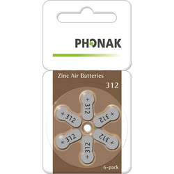 Phonak 312 6τμχ
