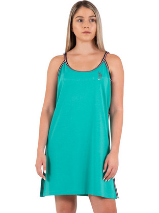 U.S. Polo Assn. Seby Mini Καλοκαιρινό Καθημερινό Φόρεμα Τιρκουάζ 6781150313-304