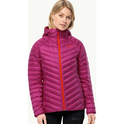 Jack Wolfskin Γυναικείο Μπουφάν Puffer Μακρύ Φούξια 1207101-2318