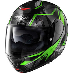 Nolan X-1005 Black Green 51 Κράνος Μηχανής Flip-Up
