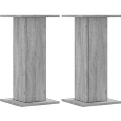 vidaXL 852659 Βάσεις Ηχείων Δαπέδου Grey