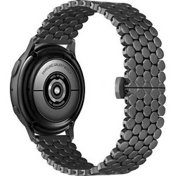 Beline Honeycomb Μεταλλικό Λουράκι Black (Universal 22mm)