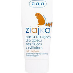 Ziaja Ziajka Xylitol Παιδική Οδοντόκρεμα Χωρίς Φθόριο 50ml