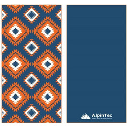 Alpintec Africa Πετσέτα Θαλάσσης Microfiber Navy Μπλε 90x180cm WBMS-XXL-AFRO