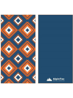 Alpintec Africa Πετσέτα Θαλάσσης Microfiber Navy Μπλε 90x180cm WBMS-XXL-AFRO