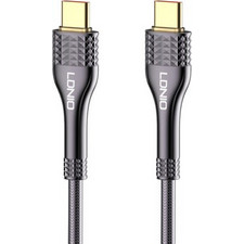 Ldnio LC651C Braided USB-C to USB-C 65W 1m Grey 5210131078648