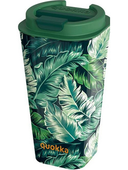 Quokka Ποτήρι Καφέ Πλαστικό Jungle Πράσινο 450ml 40225