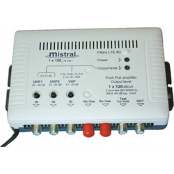 Mistral 1X120 Ενισχυτής Σήματος Κεραίας Τηλεόρασης Κεντρικός 50dB 2xUHF-VHF