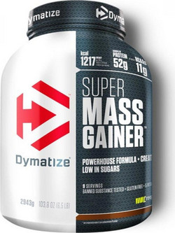 Dymatize Super Mass Gainer Vanilla Πρωτεΐνη Όγκου Χωρίς Γλουτένη 2.94kg