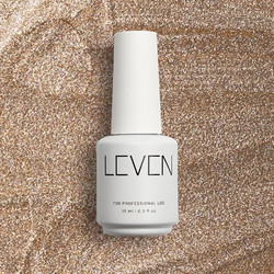Leven 328 Sparkling Nude Glitter Ημιμόνιμο Βερνίκι Νυχιών 15ml