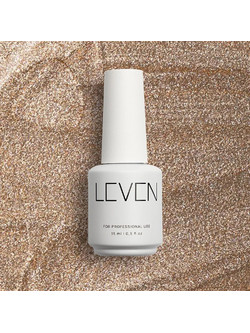 Leven 328 Sparkling Nude Glitter Ημιμόνιμο Βερνίκι Νυχιών 15ml
