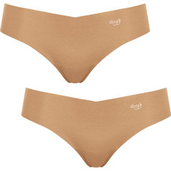 Sloggi Zero Modal Γυναικεία String Χωρίς Ραφές Μπεζ 2Pack 10185345-00SH