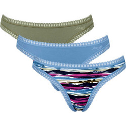 Sloggi Go Crush Βαμβακερά Γυναικεία String 3Pack 10219686-M010