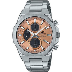 Casio Edifice Ανδρικό Ρολόι Χρονογράφος Solar με Ασημί Μεταλλικό Μπρασελέ EFS-S570D-5AUEF
