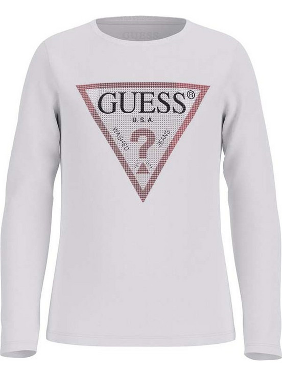 Guess Παιδικό T-Shirt Μακρυμάνικο Λευκό J2YI50K6YW1-G011