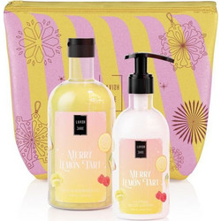Lavish Care Merry Lemon Tart Shower Gel 500ml + Glitter Body Lotion 300ml