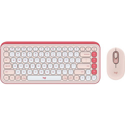 Logitech Pop Icon Pink Ασύρματο Σετ Πληκτρολόγιο & Ποντίκι
