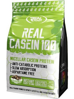Real Pharm Real Casein Chocolate Πρωτεΐνη Γράμμωσης 700gr