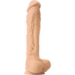 NS Novelties Colours Pleasures Ρεαλιστικό Dildo με Βεντούζα & Όρχεις 25.4cm Λευκό