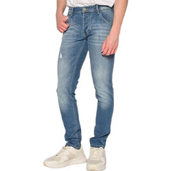 Camaro Ανδρικό Τζιν Παντελόνι Slim Εφαρμογή Μπλε 24023-456-355