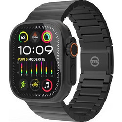Mobile Origin Titanium Λουράκι Μεταλλικό Black (Apple Watch 42 / 44 / 45 / 49mm)