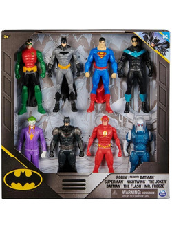 Spin Master DC Batman Σετ Φιγούρες Δράσης για 3+ Ετών 15cm 8τμχ 6068211