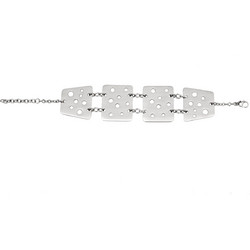 Silverline Γυναικείο Βραχιόλι από Ατσάλι Ασημί 0230424701