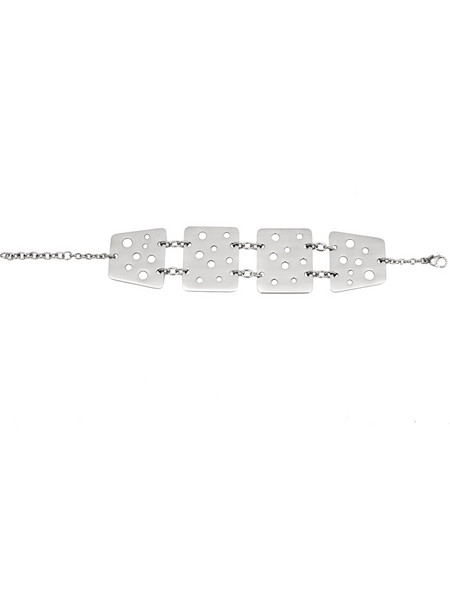 Silverline Γυναικείο Βραχιόλι από Ατσάλι Ασημί 0230424701