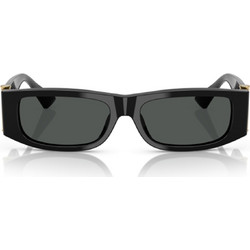 Versace VE4476U GB1/87 Γυναικεία Γυαλιά Ηλίου Ορθογώνια Κοκάλινα Μαύρα με Μαύρο Φακό