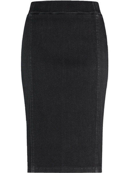 Gerry Weber Μίντι Φούστα Τζιν Ψηλόμεση Pencil Μαύρη 311001-66912-13000