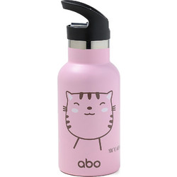 Abo You're Meow Favorite Παιδικό Παγούρι Θερμός Ανοξείδωτο BPA Free Ροζ 350ml